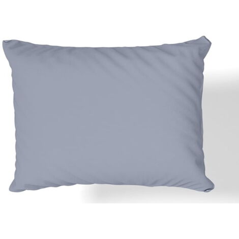 Taie d'oreiller en satin de coton 70×80 gris