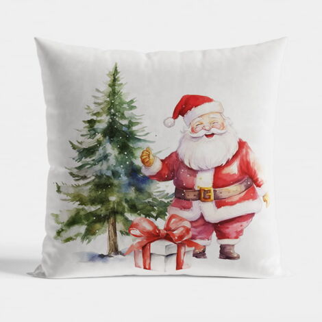 Taie d'oreiller en velours de Noël 40x40 PÈRE NOËL