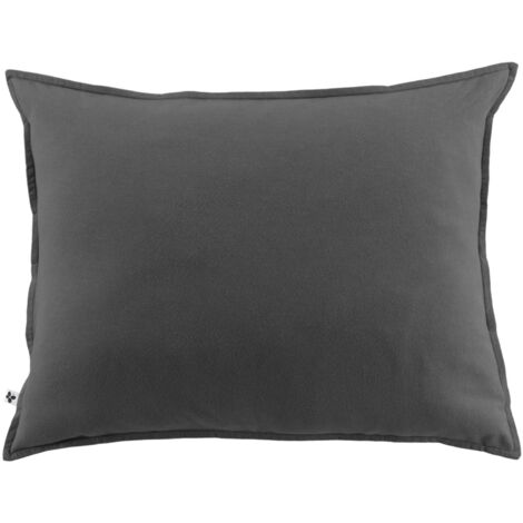 Taie d'oreiller flanelle chaude 50 x 70 cm Candice Anthracite