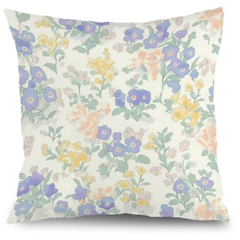 Taie d'oreiller fleurs vintage, décoration maison intérieure,40×40cm