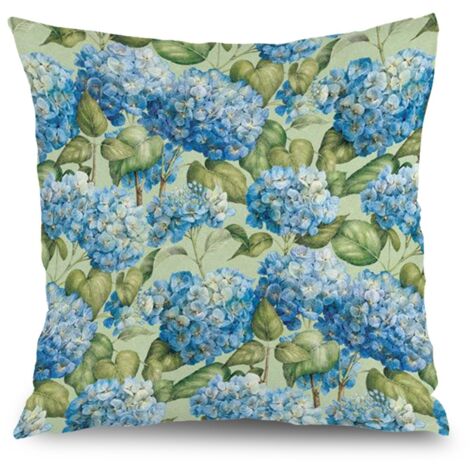 Taie d'oreiller floral décoratif, décoration maison intérieure,50×50cm