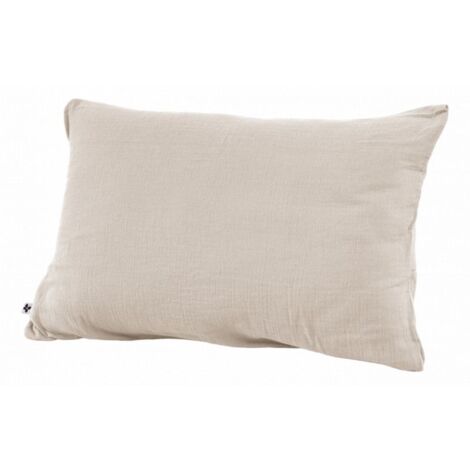 Taie d'oreiller "Gaïa" 60 x 60 cm & 50 x 70 cm "Gaze de Coton" - Couleur: Gaïa Pampa - Taille de taie d'oreiller: 50 x 70 cm