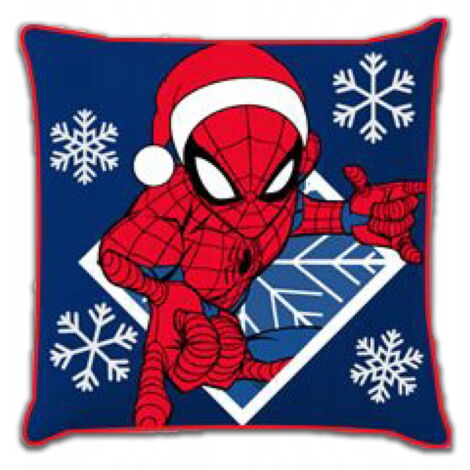 Taie d'oreiller jeunesse 40x40 Spiderman Noël Velours