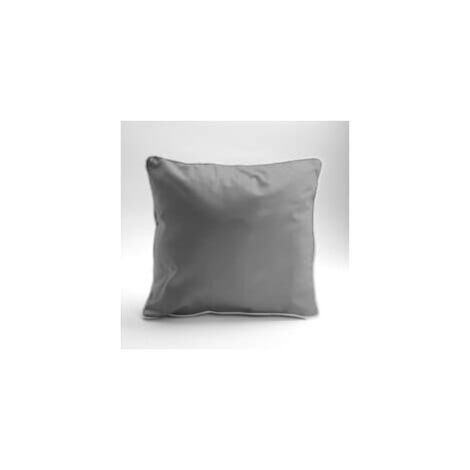 Taie d'oreiller Macosatine en pur coton 40x40 Gris Premium