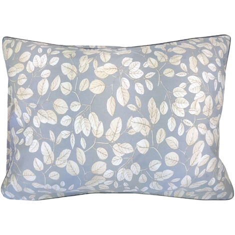 Taie d'oreiller percale de coton LISON GRIS 50x70 cm