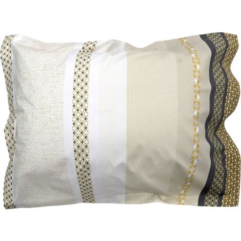 Taie d'oreiller percale de coton MARLOW 50x70 cm
