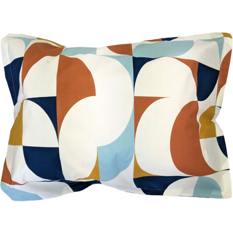 Taie d'oreiller percale de coton MODULO 50x70 cm