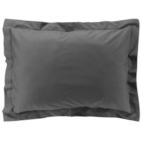Taie d'Oreiller "Percaline" 50x70cm Gris Acier