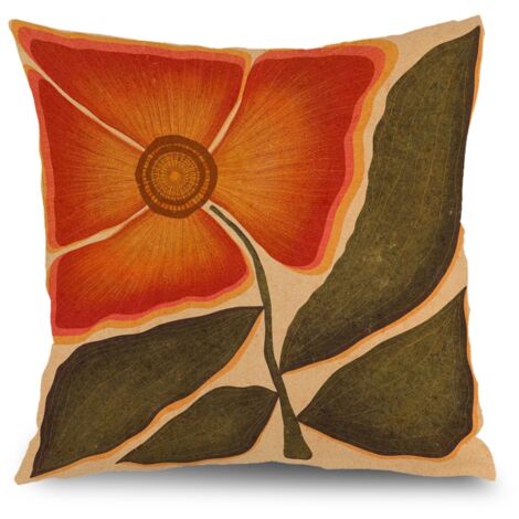 Taie d'oreiller plantes décoratives, décoration maison élégante,50×50cm