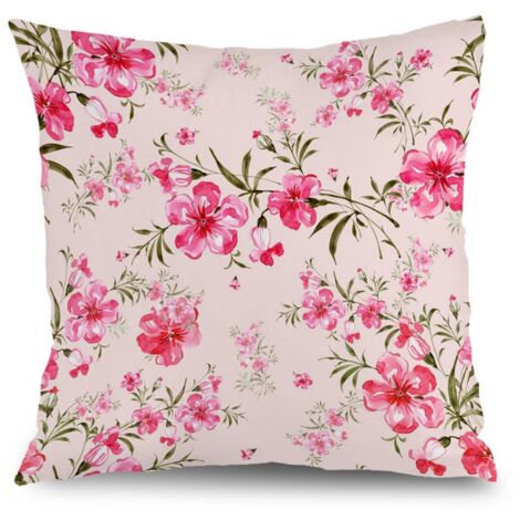 Taie d'oreiller plantes naturelles, décoration maison intérieure,40×40cm