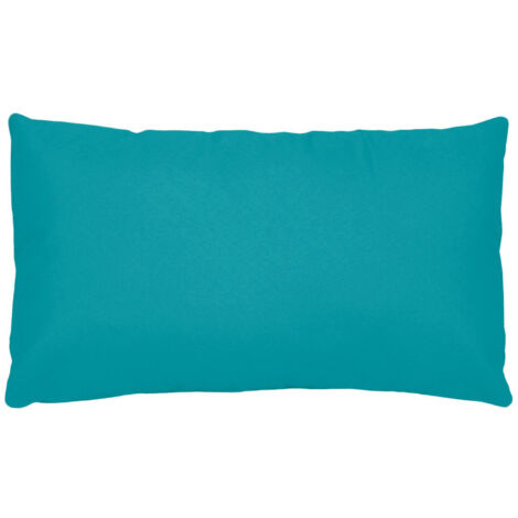 Taie D'oreiller Rectangle Unie en Coton Bleu Canard 50x70 cm