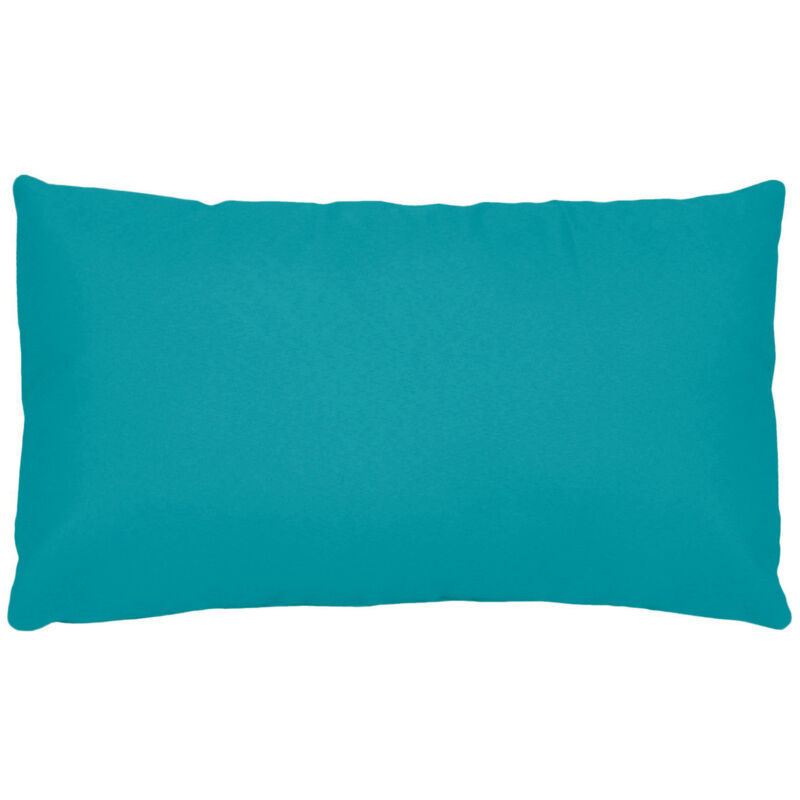 STOF Taie D'oreiller Rectangle Unie en Coton Bleu Canard 50x70 cm