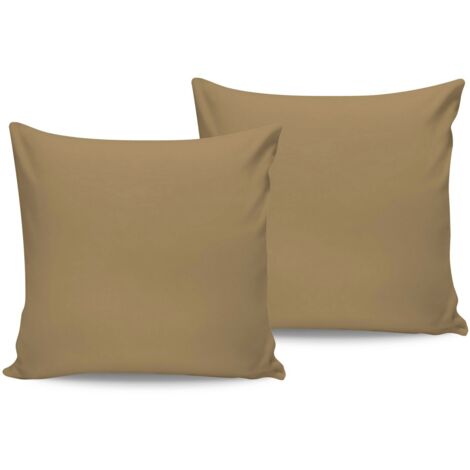 taie d'oreiller Set Brun clair