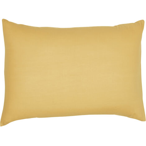 Taie d'oreiller TODAY Essential - 50 x 70+5 cm - 100% Coton uni - Ocre