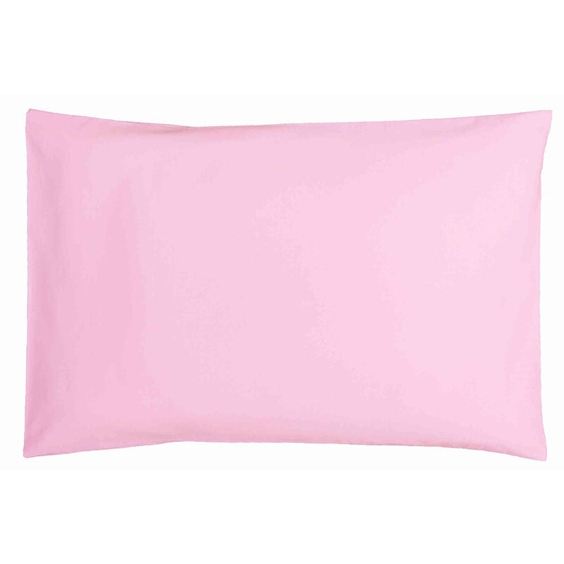 P'tit Basile - Taie d'oreiller bébé coton bio rose 40x60