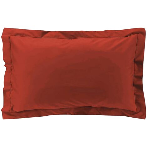 Taies d'oreiller x2 Percale 50x70 cm Rouge