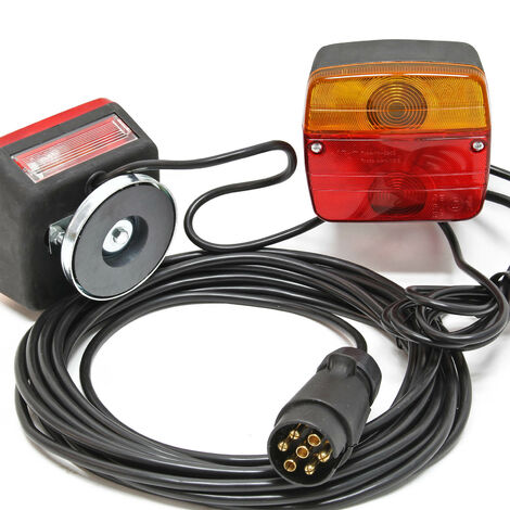 Tail Lights for Trailer and Caravan 7 Pin with 7.5 m Cable and 2 Light Units