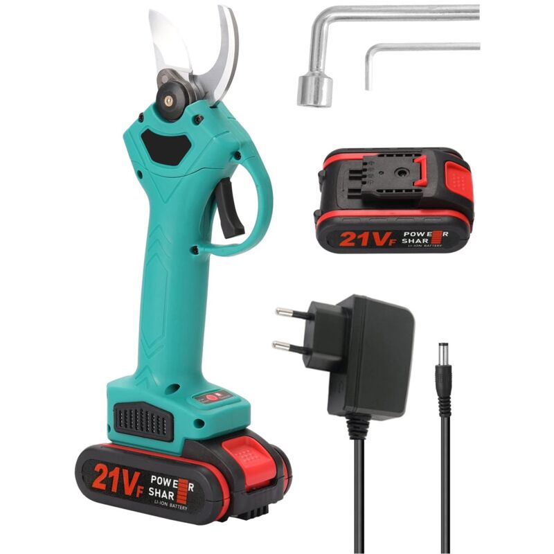 Taille-Arbre,Sécateur électrique, sans Fil Sécateur Efficace Arbre fruitier Bonsaï Élagage Branches Cutter(Blauw)