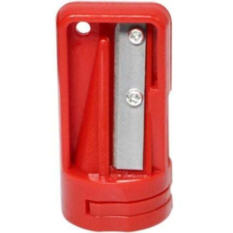 Taille-crayon de charpentier - Taille-crayon pour menuiserie - Rasoir étroit - Outils à main pour le travail du bois (4 pièces, rouge)