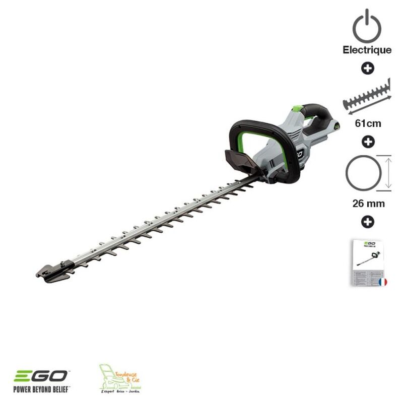 Ego Power+ - Taille haie sans fil lame double 60 cm Egopower coupe 2,6 cm HT2410E sans batterie ni chargeur
