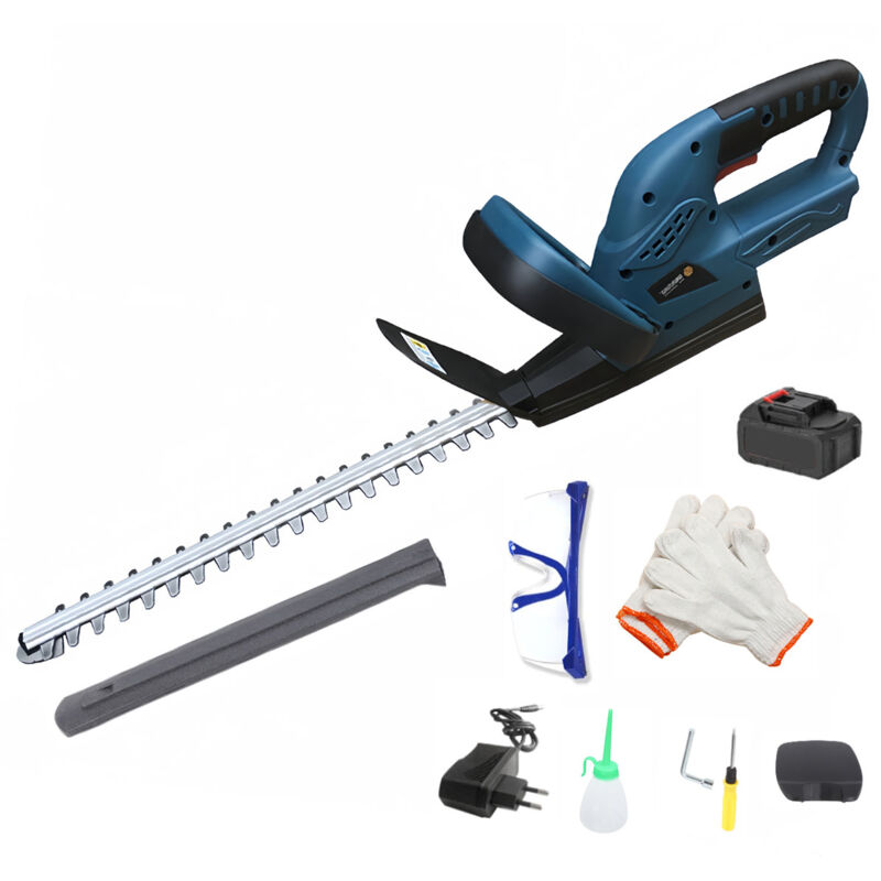 Zoternen - Taille-Haie sans Fil 21V - Lame de 530mm pour Arbustes et Haies - 3000 tr/min - Léger & Puissant avec Batterie 2000mAh - Idéal Jardin et