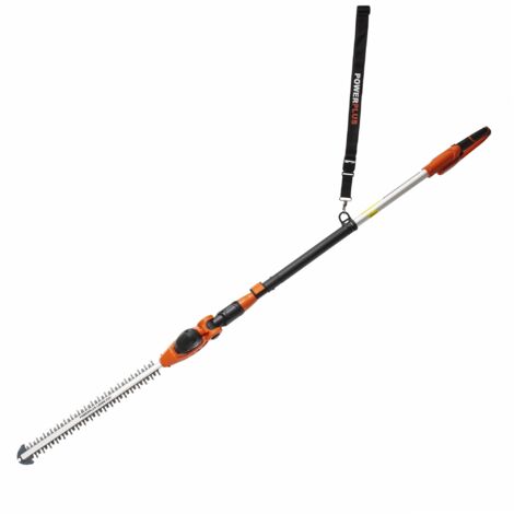 Taille-haie télescopique sur batterie 40V POWDPG75380 – Lame 600 mm – Capacité de coupe 20 mm – Moteur performant pour haies hautes – Powerplus