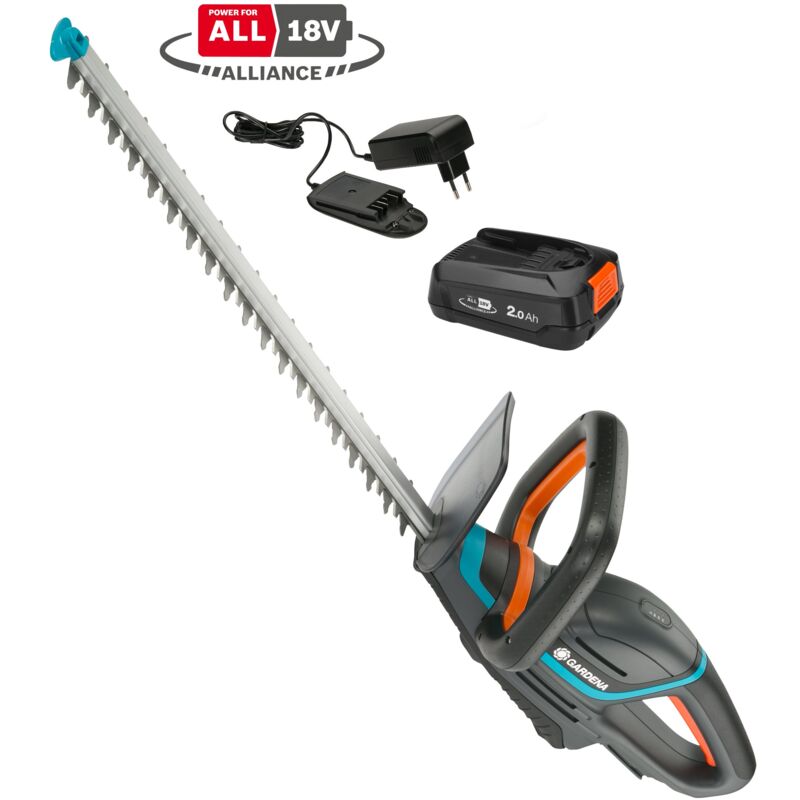 Taille-haies ComfortCut 50/18V power for all. Prêt à l'emploi avec outil, batterie et chargeur inclus. (14730-20) - Gardena