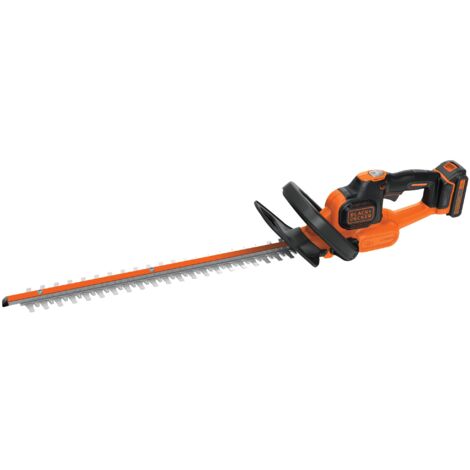 Taille haies BLACK ET DECKER sans fil Batterie 18 V 2 Ah lame 50 cm inclus batterie et chargeur