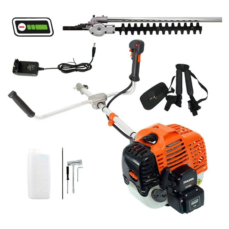 Sakawa - Taille- Haies Démarrage Eléctrique 52,7cc Multifunction