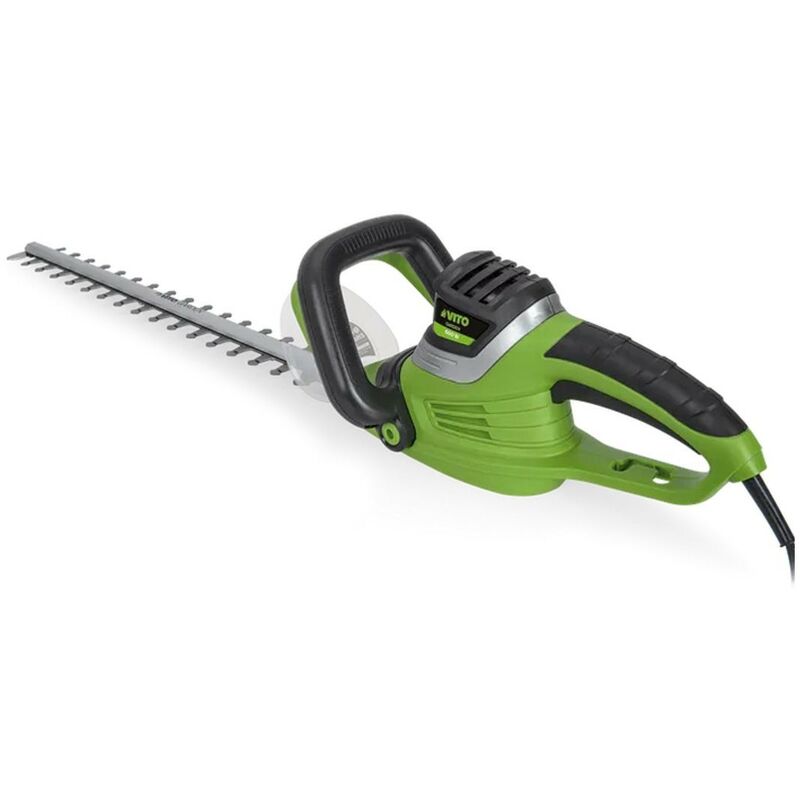 Taille haies 600W Lame double 59cm Protection mains Poignée avec interrupteur Vito