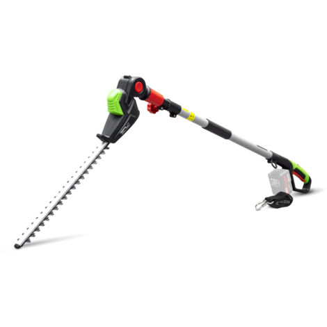 Taille-haies sur perche électrique 20V max – Lame 51 cm – Tête orientable 30 à 90° – Manche télescopique 85 à 125 cm – Poignée Soft Grip – Constructor
