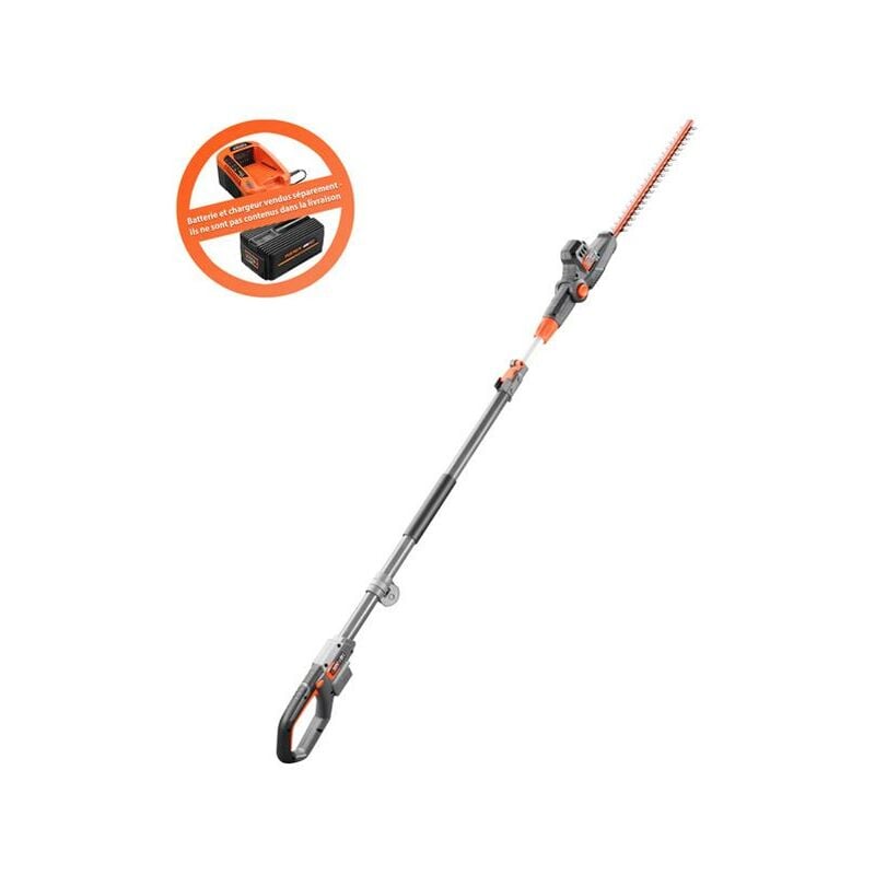 Taille haie telescopique batterie Fuxtec FX-E1HH20 - 20V lame 25cm - Sans batterie ni chargeur