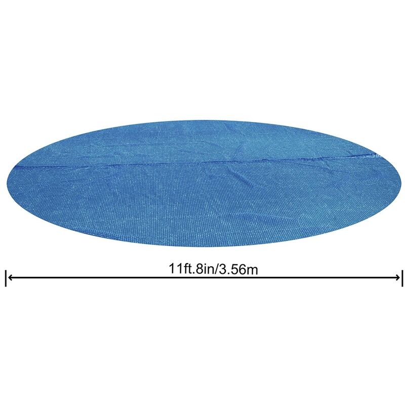 Bestway - Bâche solaire diamètre 356 cm piscine hors sol ronde - Bleu