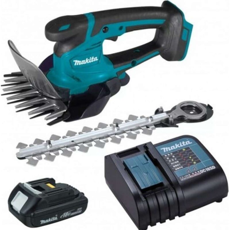 Outillage motorisé de jardin - Ciseaux à gazon sans fil 18V, 1 batterie 1,5 Ah lxt, chargeur DUM111SYX - Makita