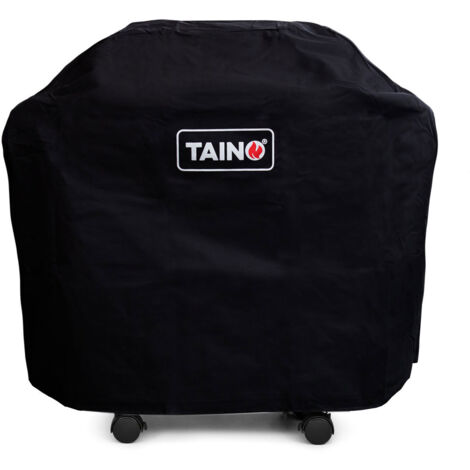 TAINO Abdeckhaube 2 Brenner PLATINUM BLACK Wetterschutz Abdeckhülle Schutzhülle