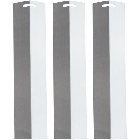 TAINO BASIC Edelstahl Brennerabdeckung 3er Set Gasgrill 30x7cm Flammenverteiler