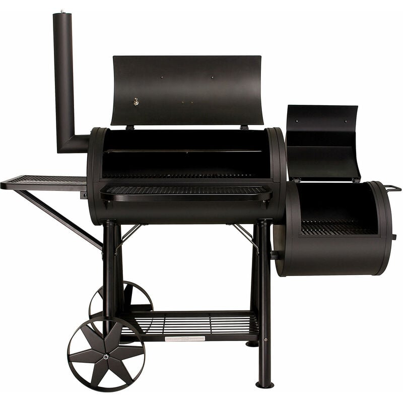 Yuma Fumoir massif bbq grillwagen Barbecue au charbon de bois 90 kg 3,5mm Set de grilles - Taino