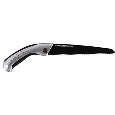 Tajima ALSA210 "Sega a mano Aluminist" con fondina, nero/argento, 210 mm