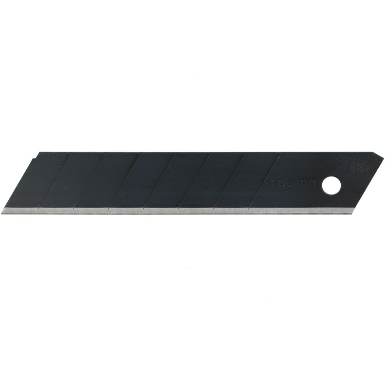 Lame di ricambio Tajima per taglierina (larghezza 18 mm, 50 pezzi in una scatola, lama nera, adatta per cartone, pelle, pellicola, cartongesso, lame