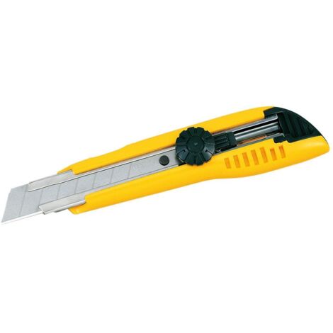 Tajima Cutter mit Rädchen 18 mm 3 Klingen, gelb, 1 Stück, ergonomischer Griff