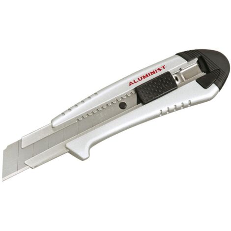 Tajima Cuttermesser (Cutter, Teppichmesser), 25mm Klinge, Dial-Blade-Lock – rostfreier Edelstahl - AC701S
