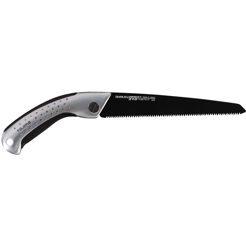 Tajima - ALSA210 'Sega a mano Aluminist' con fondina, nero/argento, 210 mm
