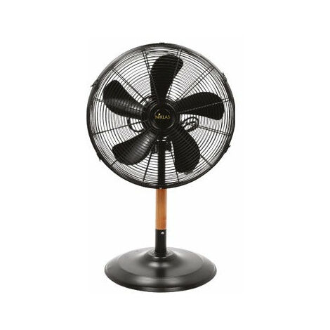 Takable Tischfan mit industriellen Holzflächen im Niklas -Stil