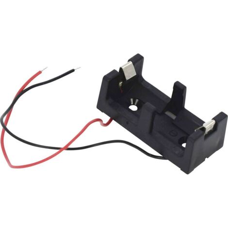 Takachi CR123AR Support de pile 1x CR-123A raccordement par fils (L x l x H) 43.9 x 20.5 x 16.5 mm