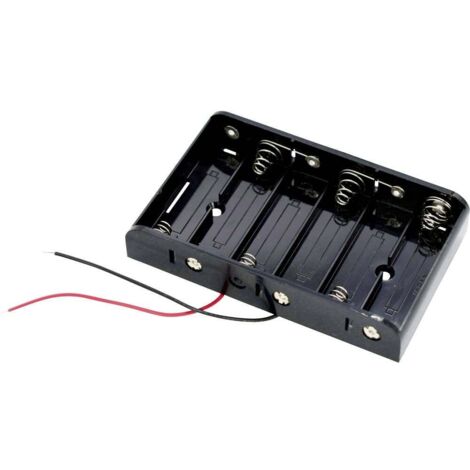 Takachi MP36 Support de pile 6x LR6 (AA) raccordement par fils (L x l x H) 91 x 56 x 16 mm C652541