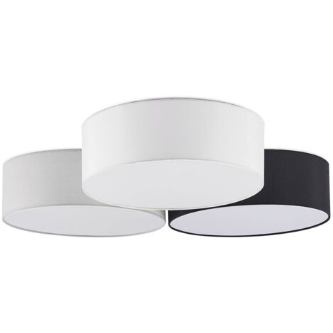 Taklampa "Janita" aus textil / siden für vardagsrum / matsal von Lindby