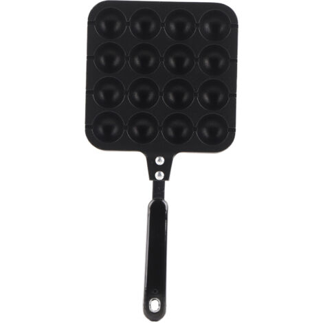 Takoyaki-Form aus Aluminium mit 16 Mulden für Oktopusbällchen, Backblech für die heimische Küche