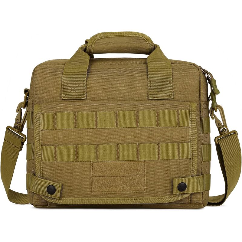 Image of Taktische Schultertasche Militär Laptop Handtasche Multifunktionale Messenger Bag, Braun