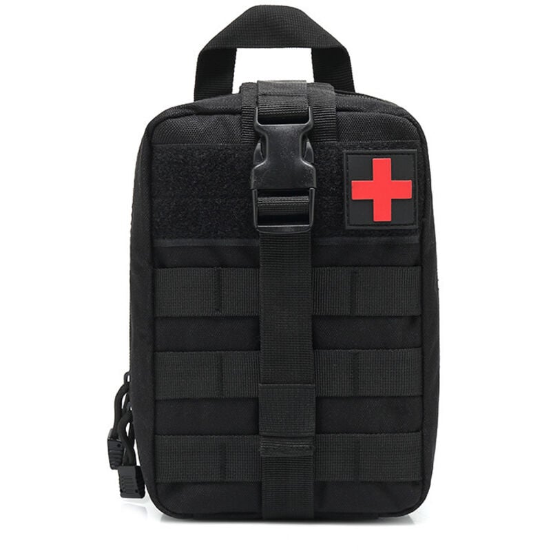 Image of Taktisches Erste-Hilfe-Set, IFAK-Tasche für taktische Notfallsituationen (Schwarz)