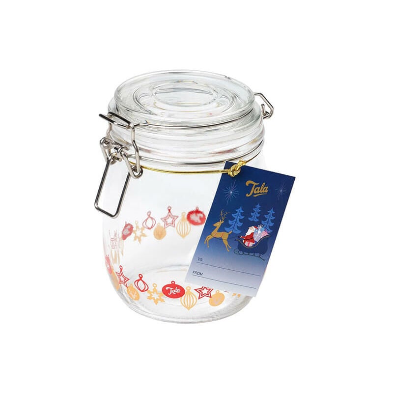 Image of Christmas 750ml Bauble Glass Jar - Tala